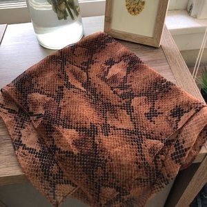 Snakeskin scarf